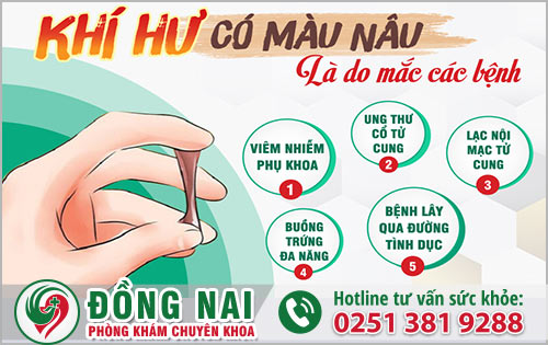 Màu nâu ở khí hư biểu hiện cho điều gì ở sức khỏe?