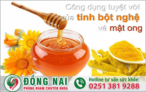 Sử dụng mật ong, bột nghệ chữa nhũ hoa bị thâm